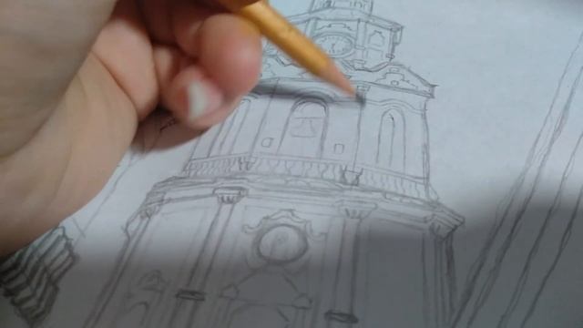 Скетч маркерами №1 #Архитектура / Скетчи / Скетч маркерами / Рисование