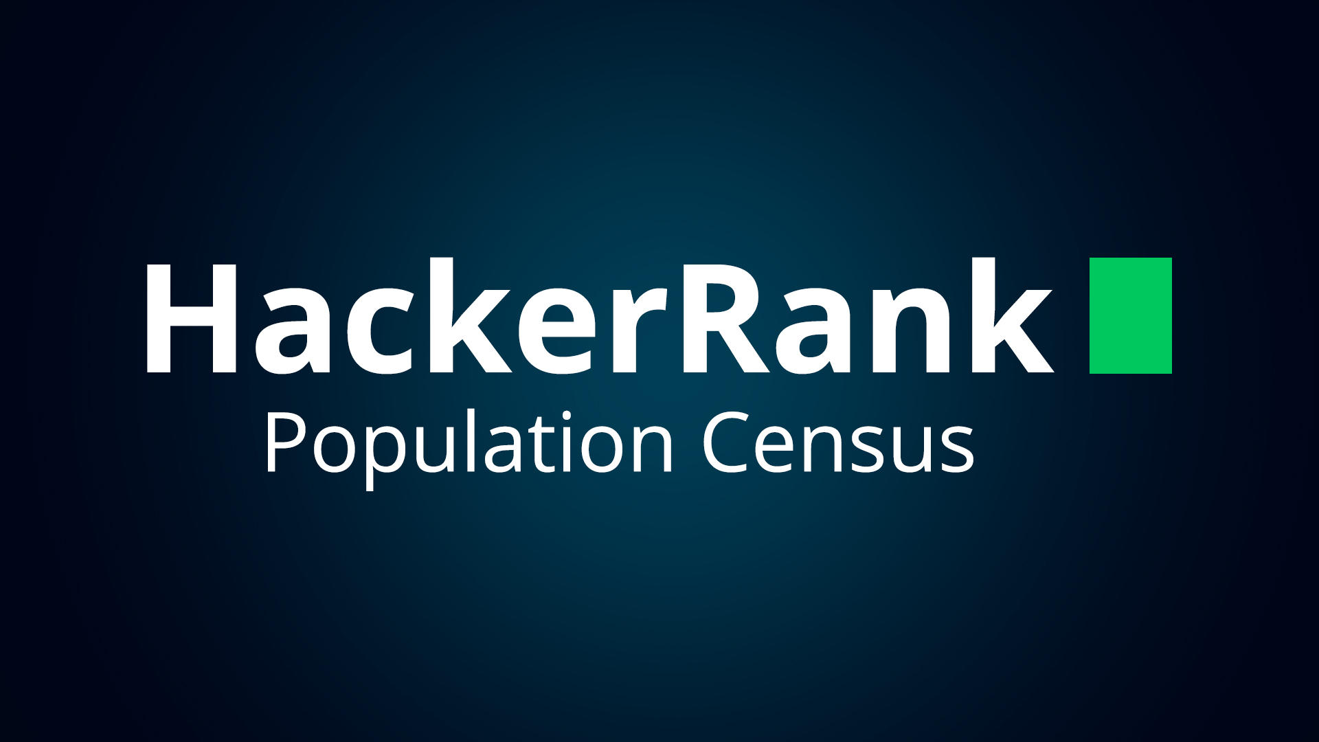 Решение SQL задания "Population Census" на HackerRank.com