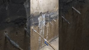 Инъекционная гидроизоляция блоков ФБС+кирпичные вставки. АтлГидро.