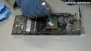 Как поменять термопасту на видеокарте GIGABYTE 280X, 280.