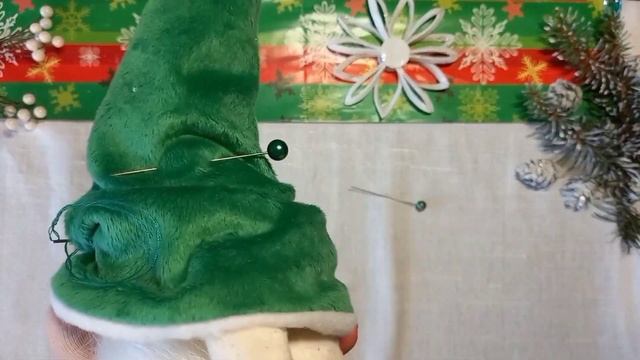 Scandinavian Green gnome + Cristmas tree! DIY HANDMADE Pattern. смотреть онлайн