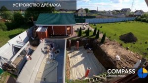 МОНТАЖ композитного бассейна Compass на загородном участке!