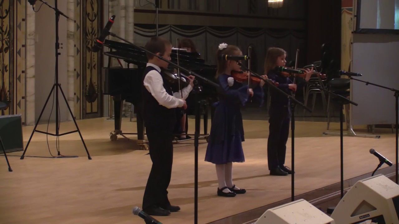 Детский ансамбль скрипачей ДМШ г.Мытищи - Каччини (Вавилов) - Аве Мария смотреть онлайн