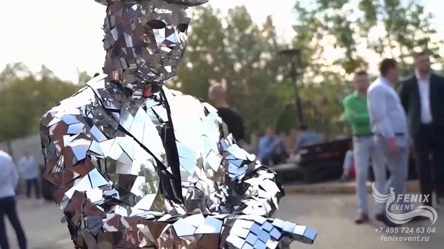 Зеркальное шоу на встречу гостей - зеркальные артисты на праздник, свадьбу и корпоратив в Москве