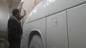 покраска автобуса