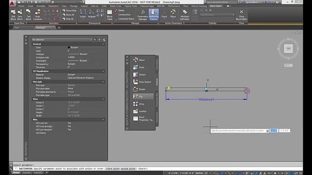 AutoCAD-Dynamic Stretch Block смотреть онлайн