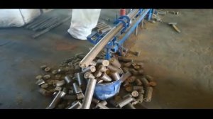 Брикет из микса — кора + опилки из веток на брикетярке ВТ-60