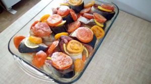 Лакедра запечённая с овощами.Супер рыба.