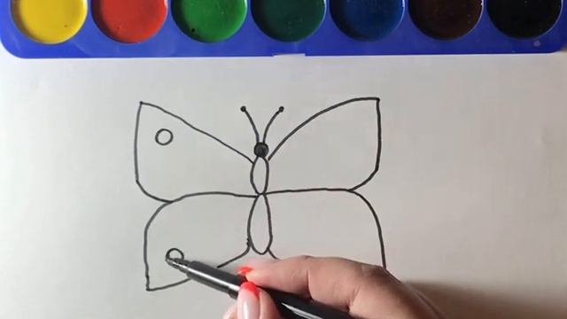 Как нарисовать бабочку легко и просто / draw a butterfly