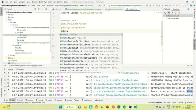 Full Stack Web App | React | Spring Boot |Developing Entity and Repository  L04
