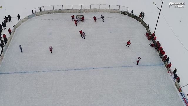 Хоккей в Ошмянах. Сборная города - "Айрон" (Минск) смотреть онлайн
