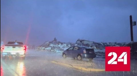 Последствия разгула торнадо в Миссисипи сняли на видео - Россия 24 