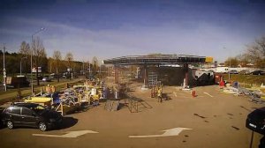 Монтаж премиальной автозаправочной станции «Роснефть» с реконструкцией навеса