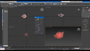3Ds Max для начинающих. 9-ый урок. Mirror (зеркальное отображение)