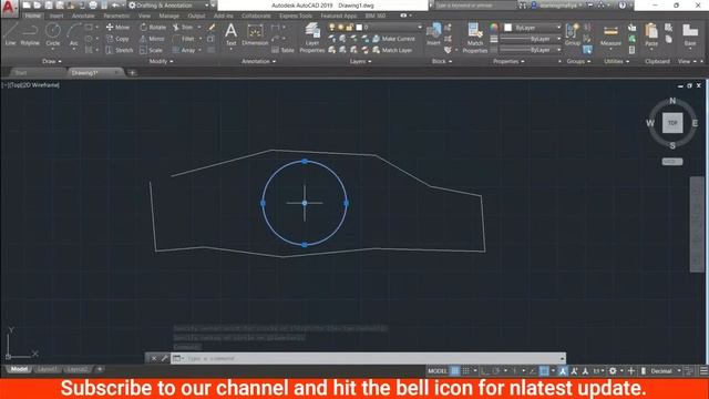 use of polyline, Circle, Construction line and Ray in autocad