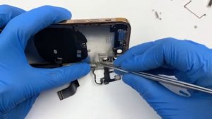 Процесс смены корпуса iPhone X в iPhone 12 Pro , цвет золото.