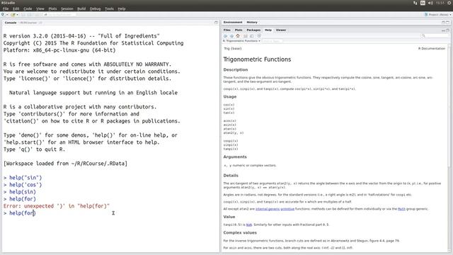 Переменные, глобальное окружение, справка (часть 2). Основы программирования на R смотреть онлайн