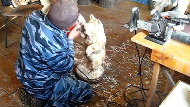 продолжаю делать мишку из бревна смотреть онлайн