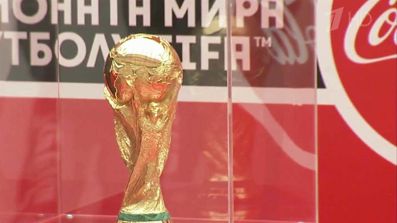 В Волгоград прибыл Кубок предстоящего чемпионата мира по футболу