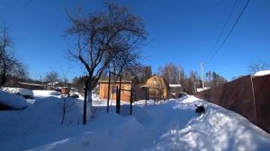 Russian winter vlog: We go to Rustic cabin (dacha) to check our property