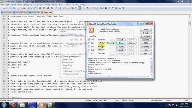 xampp tutorial #1 settings up xampp