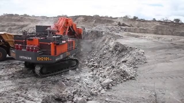 Карьерные Гиганты  Экскаваторы, Катерпиллер, БелАЗ