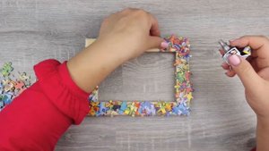 Фоторамка из пазлов. Мастер-классы на Подарки.ру