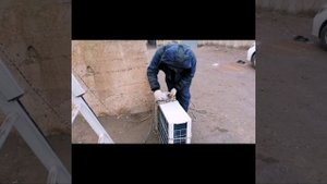Как легко поднять наружный блок от сплит-системы не надрывая спину.