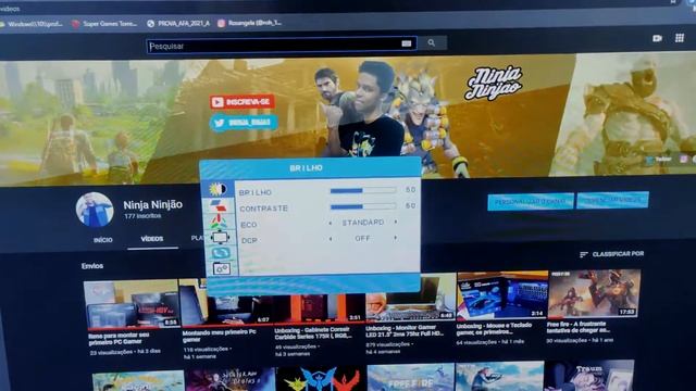 Como configurar Monitor Gamer LED 21.5" 2ms 75hz Full HD Widescreen. смотреть онлайн