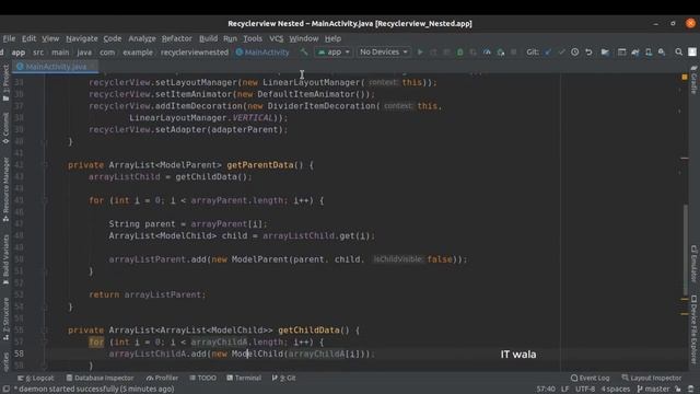 ANDROID - NESTED RECYCLERVIEW TUTORIAL IN JAVA смотреть онлайн