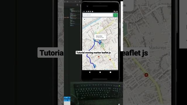 Tutorial moving marker leaflet..