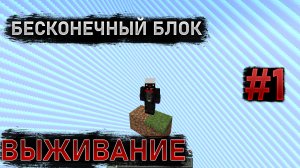 Выживание На БЕСКОНЕЧНОМ Блоке #1 / minecraft