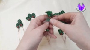 ?Как сплести декоративные веточки из бисера и бусин мк/ Decorative sprigs FROM BEADS AND BEADS