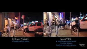 DJI Osmo Pocket 3 VS Sony ZV E10 (LOW LIGHT)