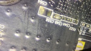 GIGABYTE GTX 1050ti repair ( missing SMD components )