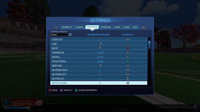 Rocket League: JSTN Controls  Controller Bindings