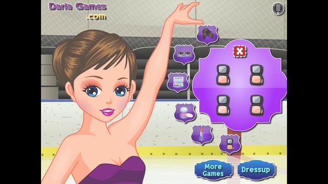 NEW мультик онлайн для девочек—Фигурное катание одевалка—Игры для детей смотреть онлайн