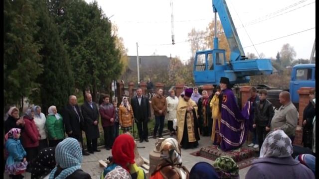 Освящение колоколов в Никольском храме села Барятино смотреть онлайн