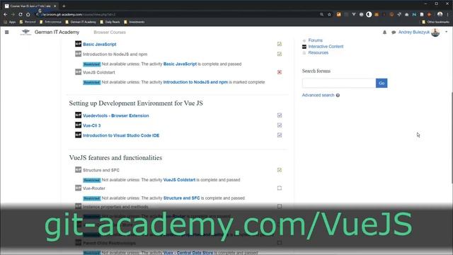Frontend Development with VueJS 2 - Course