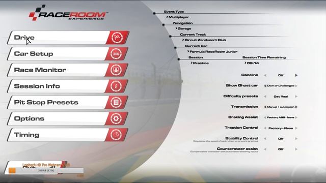 RaceRoom Racing Experience. Учимся ездить на переднем приводе. смотреть онлайн