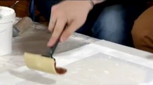 Мастер класс Барельеф орнамента по трафарету часть 2(2) *Необычный декор стен своими руками*