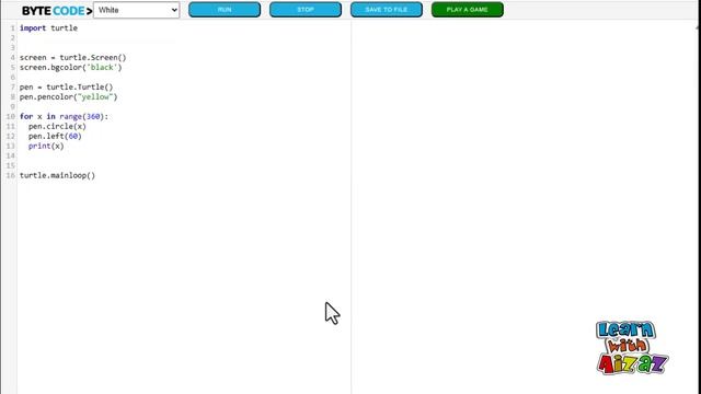 Fun Python for Kids: Create Your First Turtle Animation | Learn with Aizaz