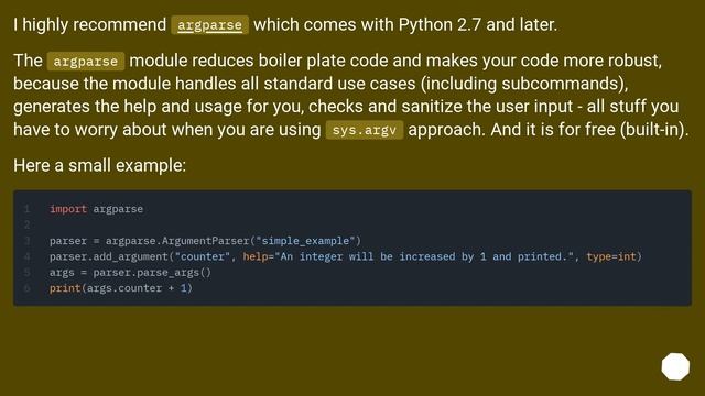 How do I access command line arguments?