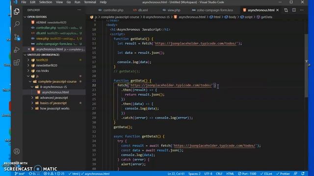 Asynchronous JavaScript смотреть онлайн