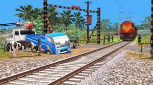 HEAVY TRUCK vs Train | Railroad Crossing - Train Simulator