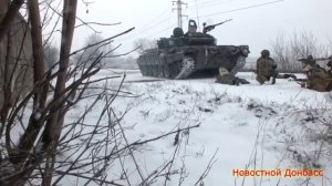 Уличные бои в Дебальцево. Зачистка промзоны