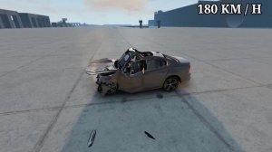 Volvo S60 2023 Crashes Wall 200 KM /H ? - BeamNG Drive