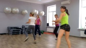 Аэробика. Учебная связка. Оля.