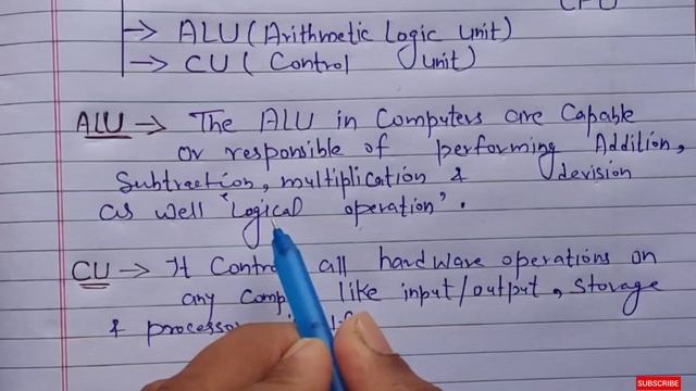 What is CPU? full Explanation | Parts of CPU:-- CU & ALU