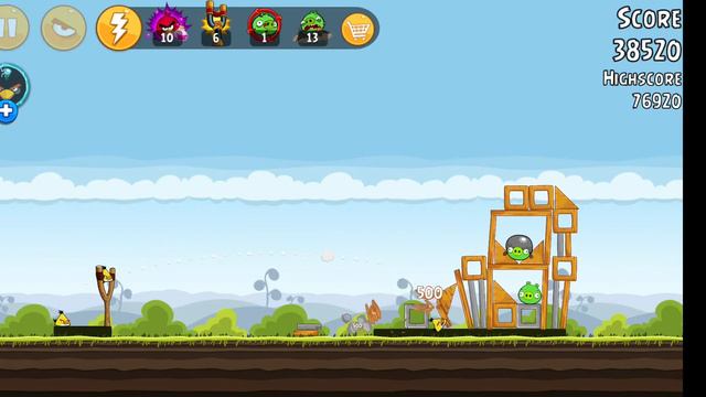 Angry Birds Classic Mighty Hoax Level 4-13 | Three Stars Gameplay by JuneeTheGamer смотреть онлайн